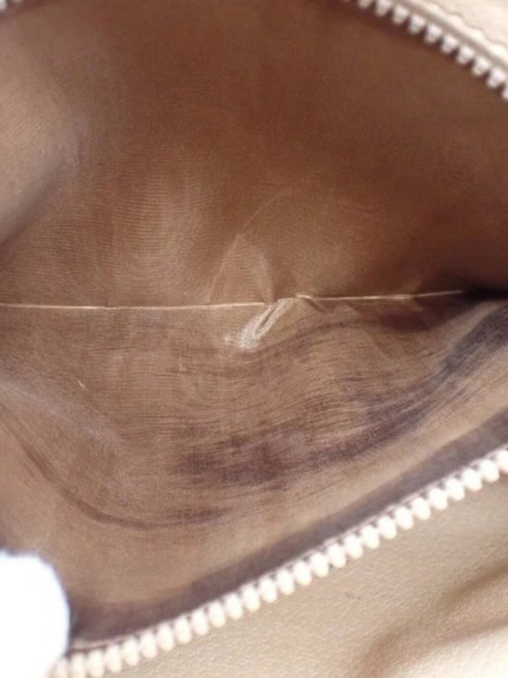 CELINE Logo Macadam Pattern Clutch Bag PVC Leather Brown GHW Italy 07KC370 - Picture 12 of 14